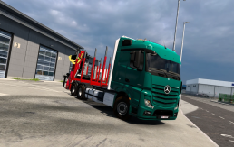 Mercedes Actros MP4 Timber chassis v1.1